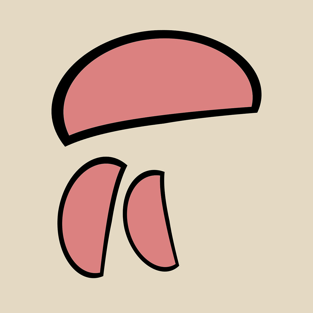 trio of shapes in pink artwork