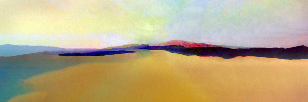 3 to 1 aspect ratio panoramic landscape art mural