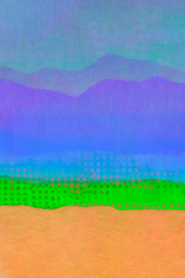 abstract landscape art colorful