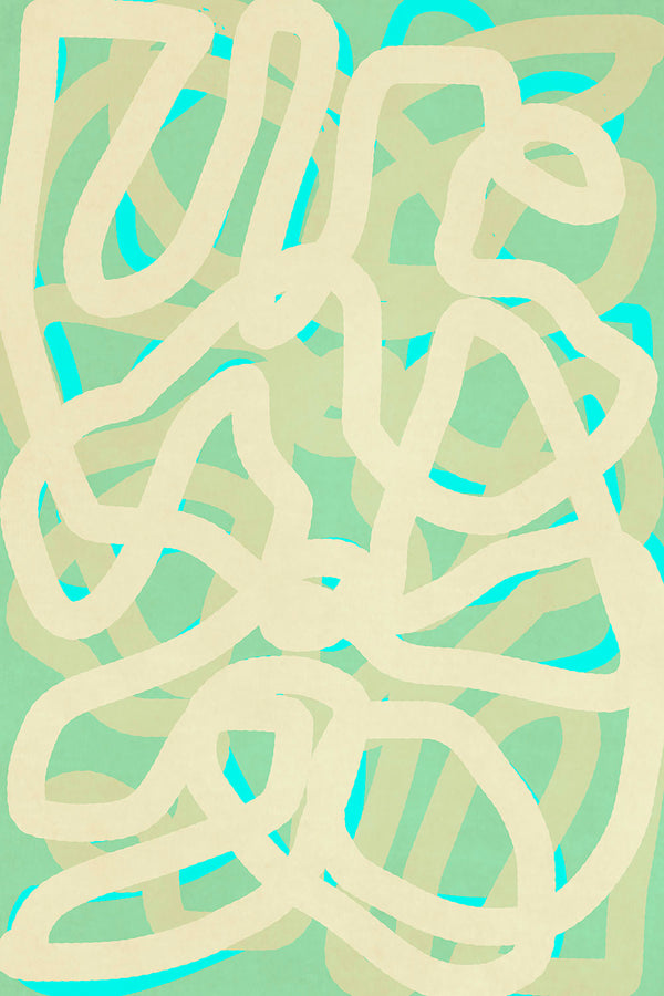 Digital fine art of lines and squiggles