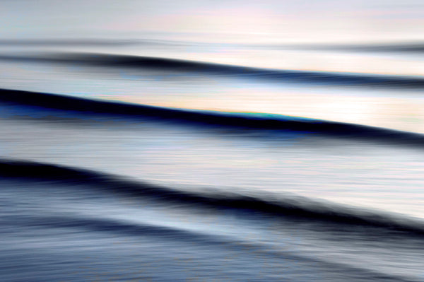 simple ocean art of calm waves