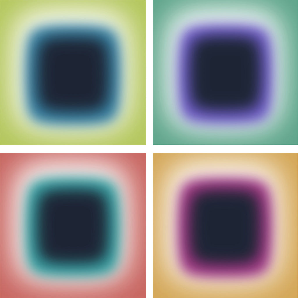 modern gradient art in square shapes
