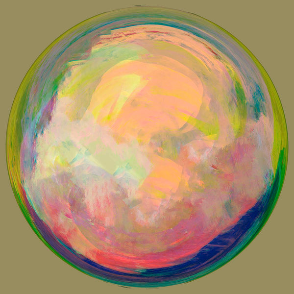 global artwork in round shape