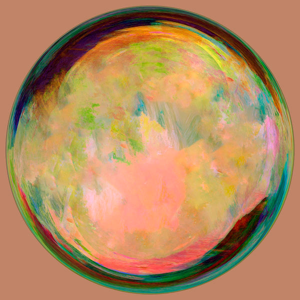 global art work in round shape