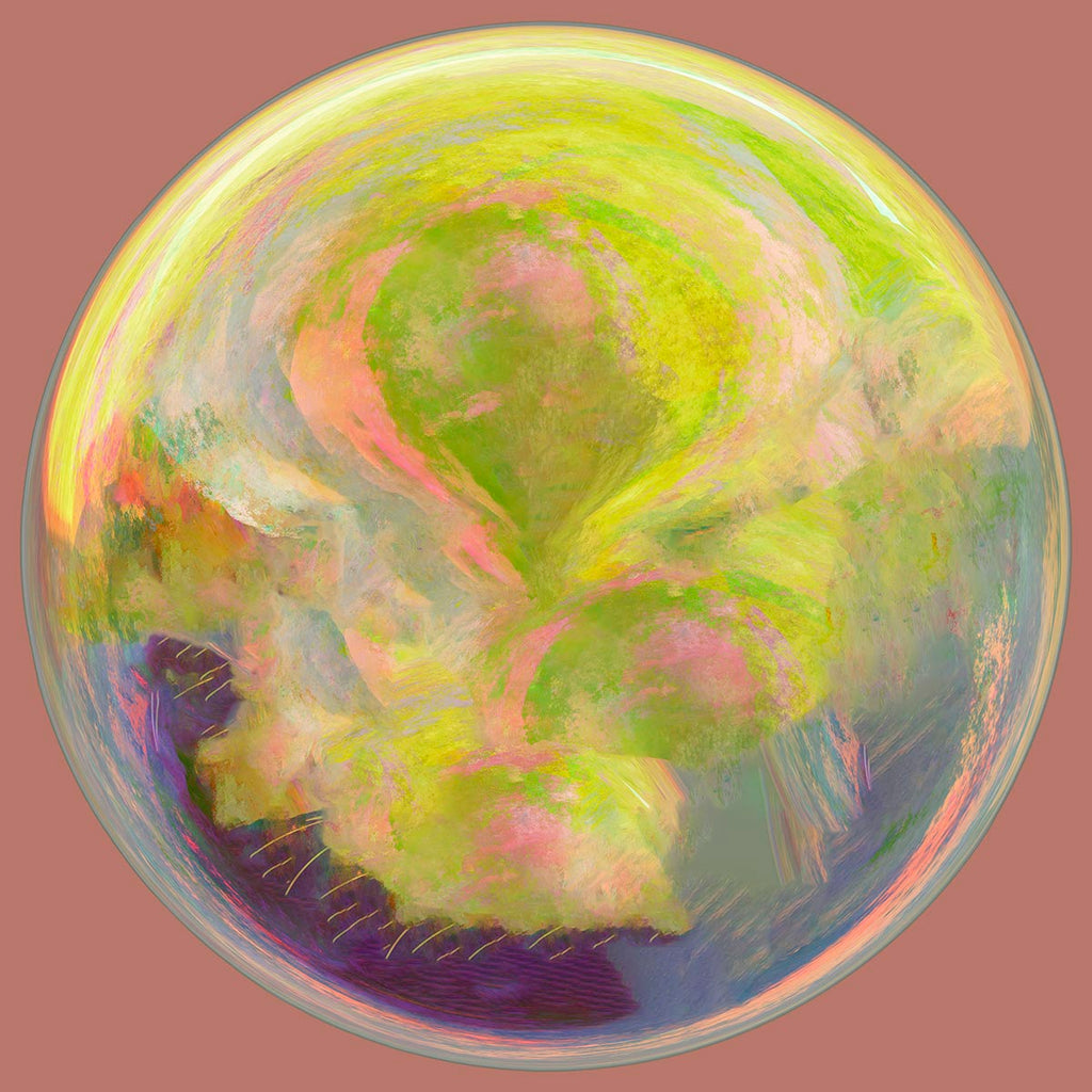 world art in spherical shape