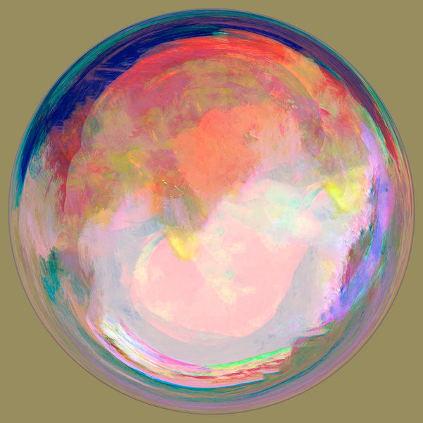 world artwork in spherical shape