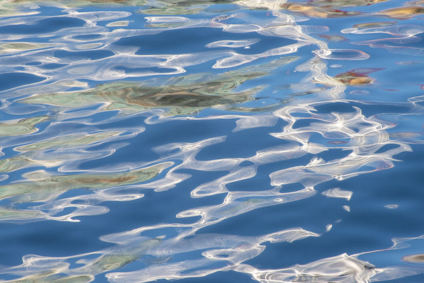 blue ocean reflection artwork