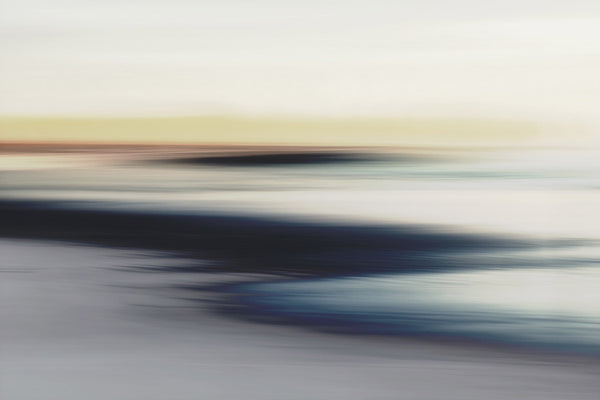 modern calm surf art of the ocean shoreline