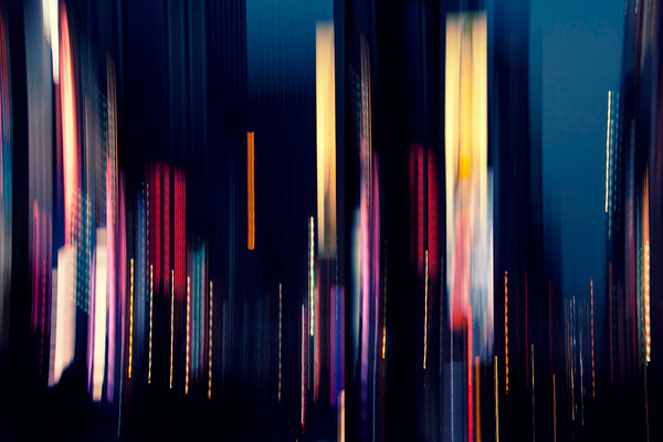 new york lights abstract image
