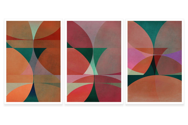 Colour Elements Triptych Art
