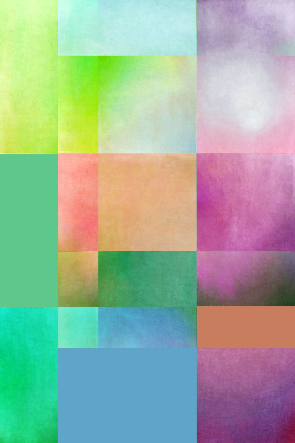 Colorful sky art collage