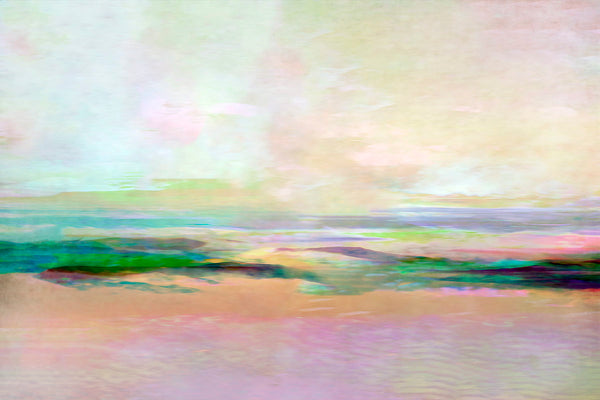 muted landscape artwork