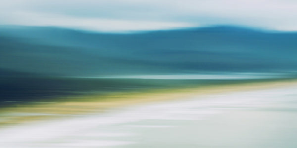 mountains and beach artwork