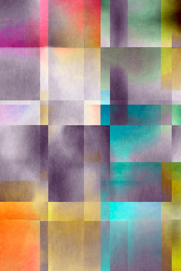 Colorful squares of sky artwork