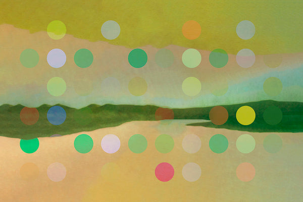 unique landscape art with circles