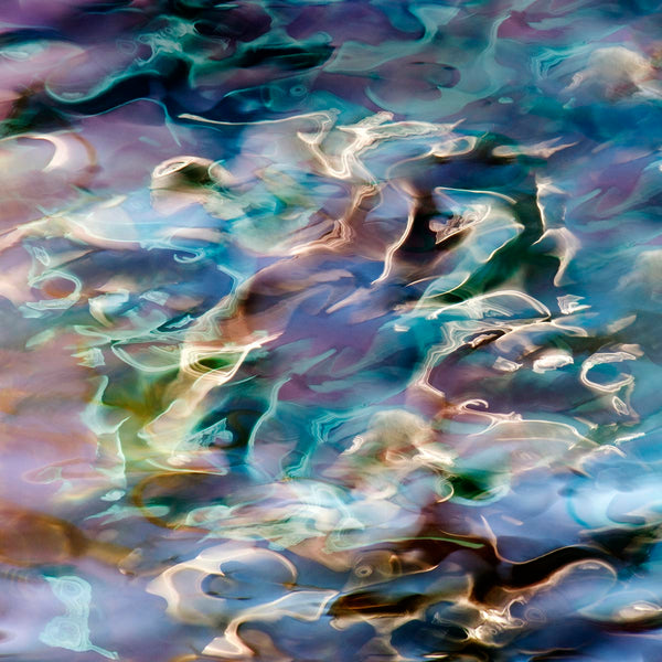 abstract blue water art
