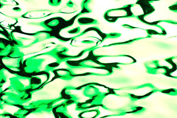 abstract ocean art in green