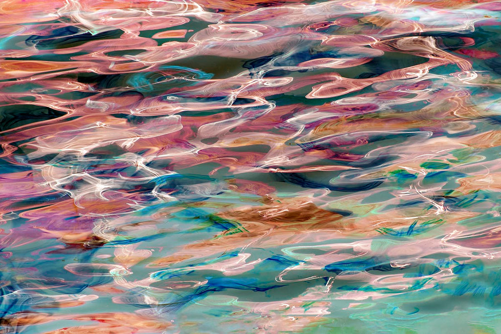 Coloful water reflection artwork