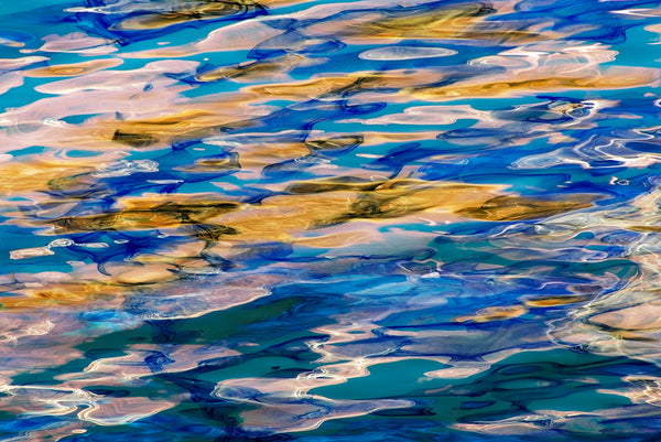 blue ocean water pattern art