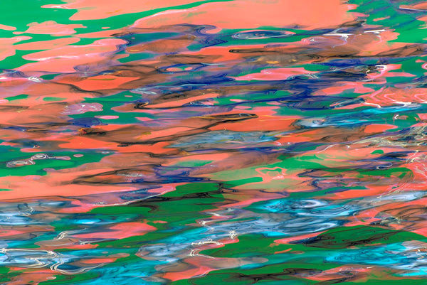 abstract colourful water art
