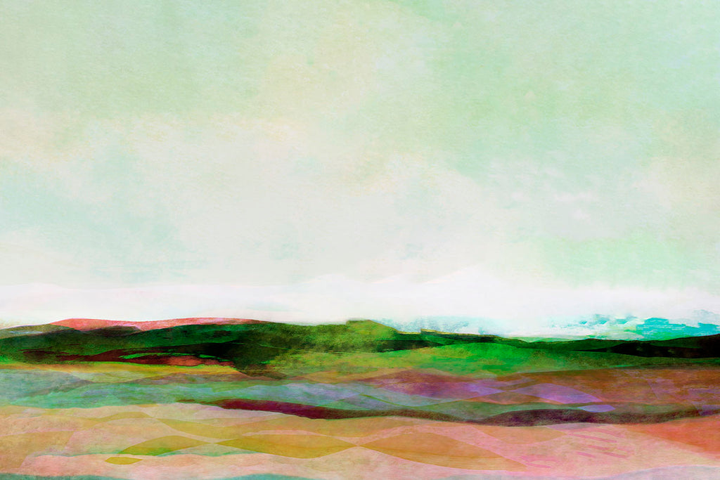 muted landscape artwork