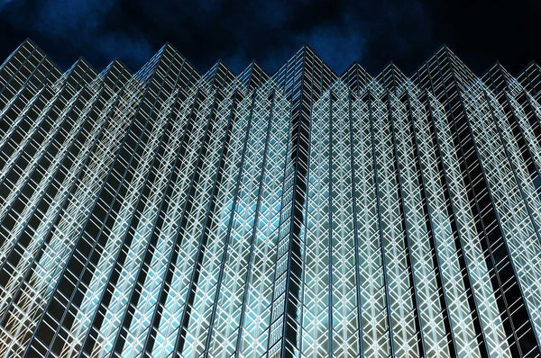 glass skyscraper art
