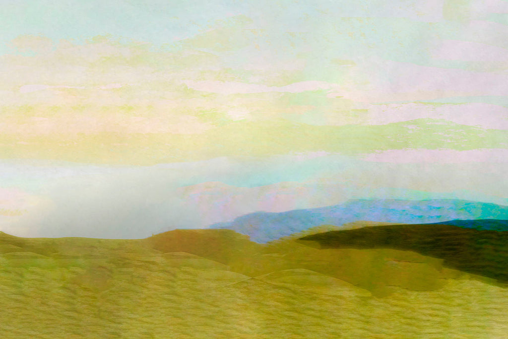 gold lake landscape artwork