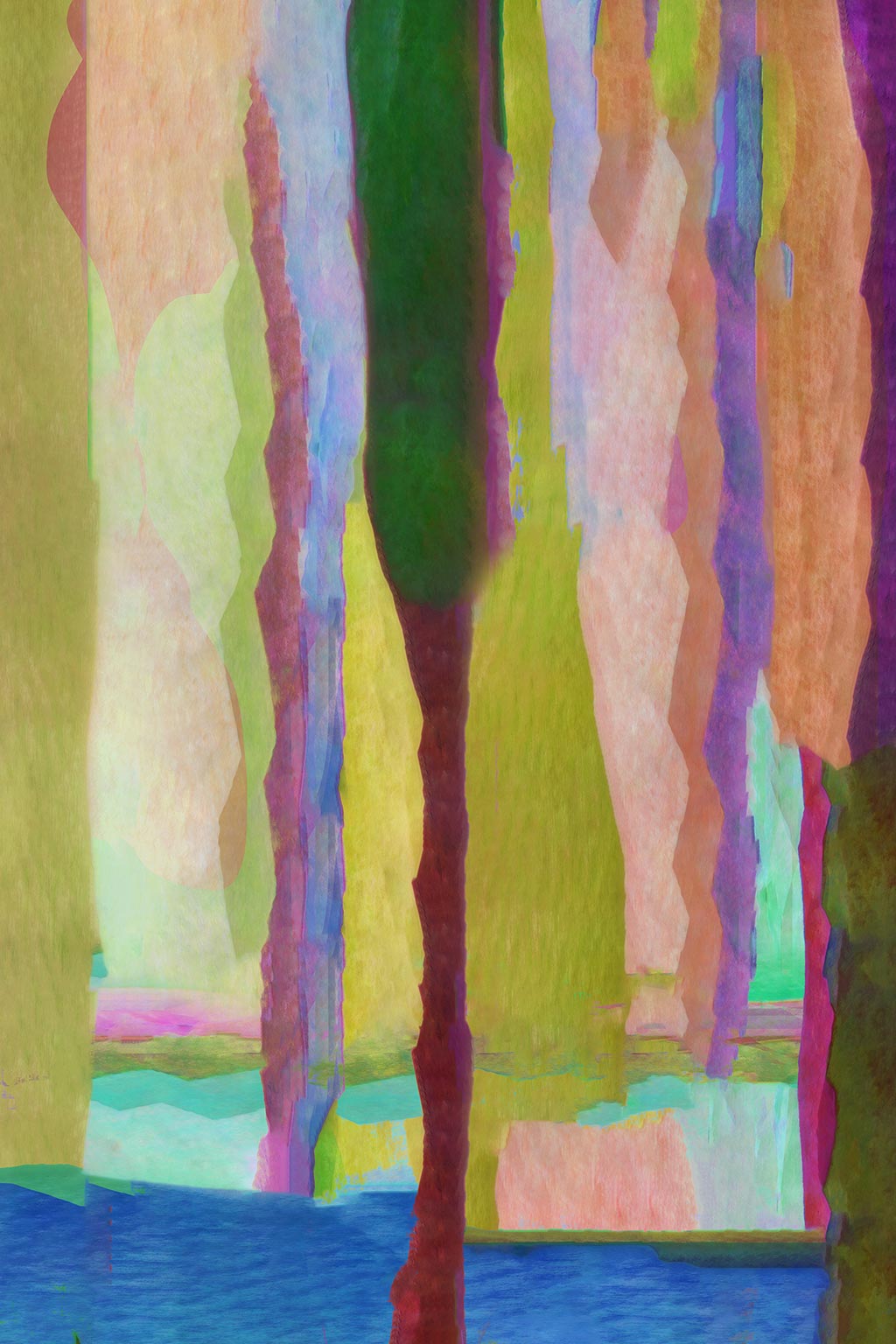 Colorful Tree Abstract Art