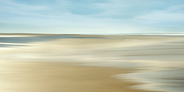 Beach art of sand and blue sky