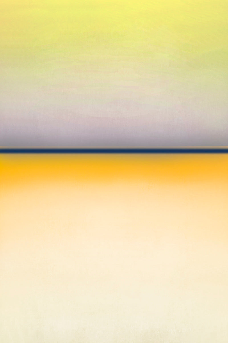 abstract modern landscape art in yellow
