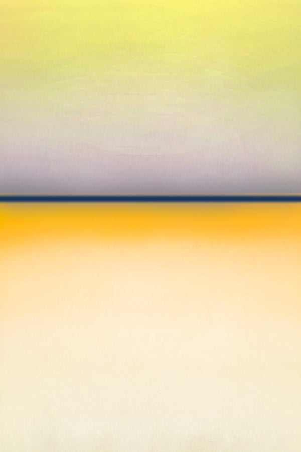abstract modern landscape art in yellow