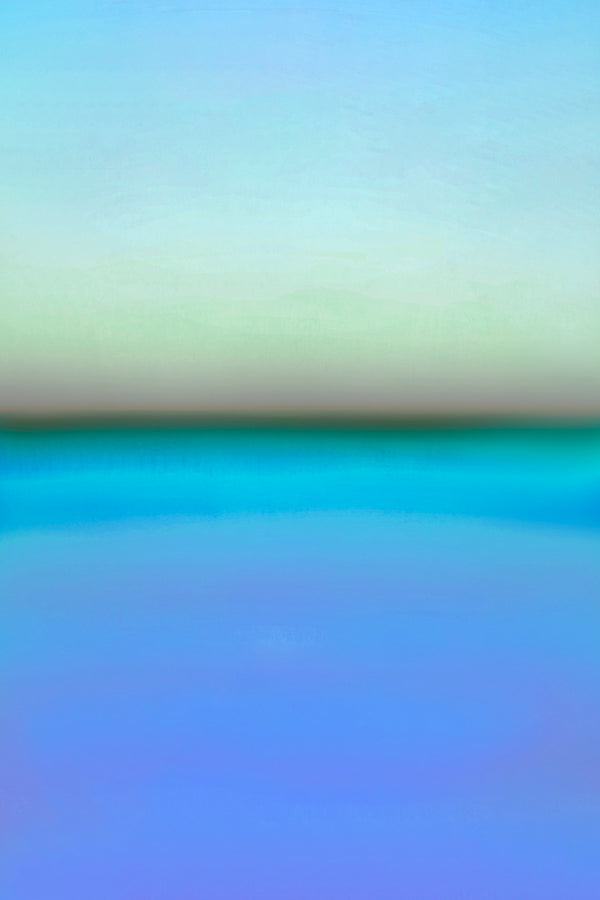 modern landscape art in blue colours