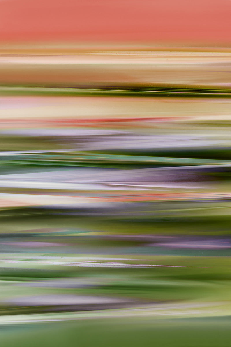 landscape abstract art with colourful lines