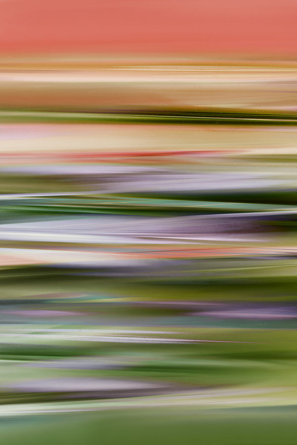 landscape abstract art with colourful lines