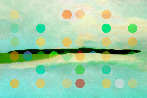 expressionism landscape art with dots