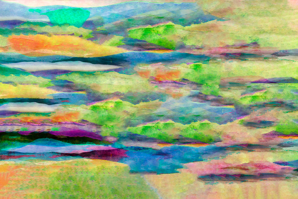 landscape art of lakes