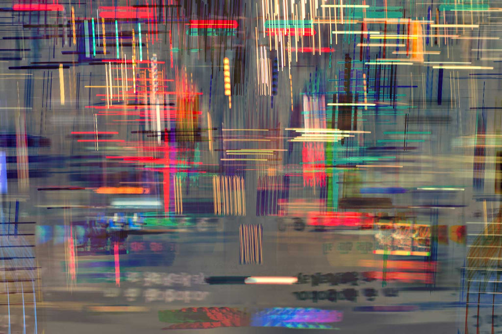 nightlife city lights art abstract
