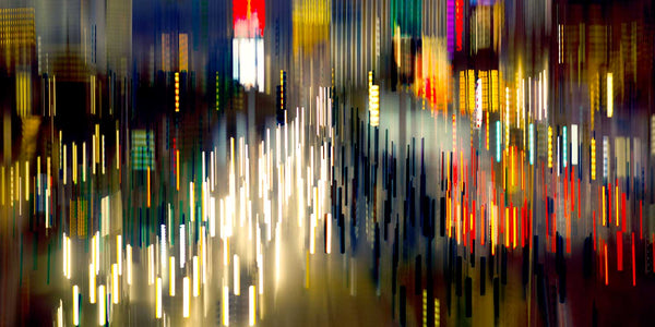 night lights of the city artwork