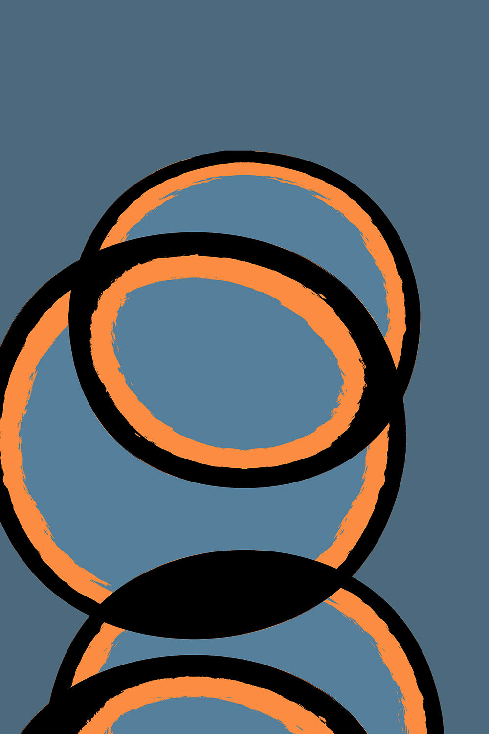 Orange Circle Art
