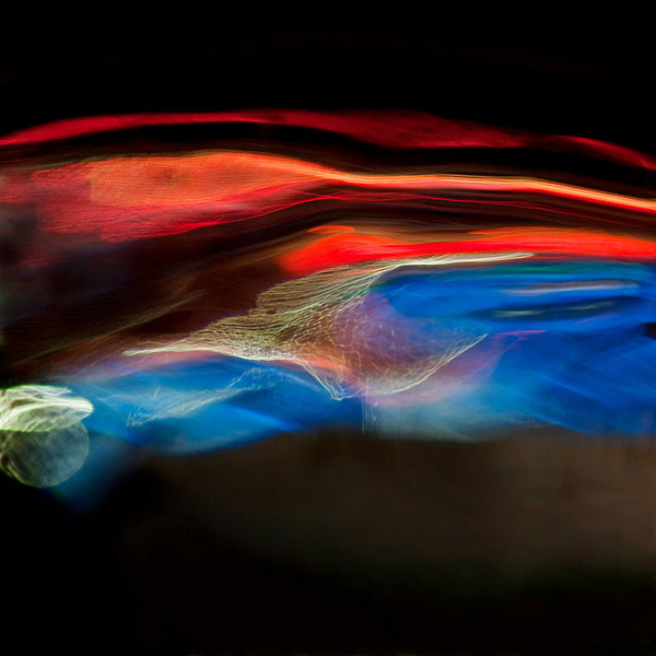red white blue abstract artwork