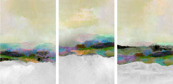 triptych landscape artwork
