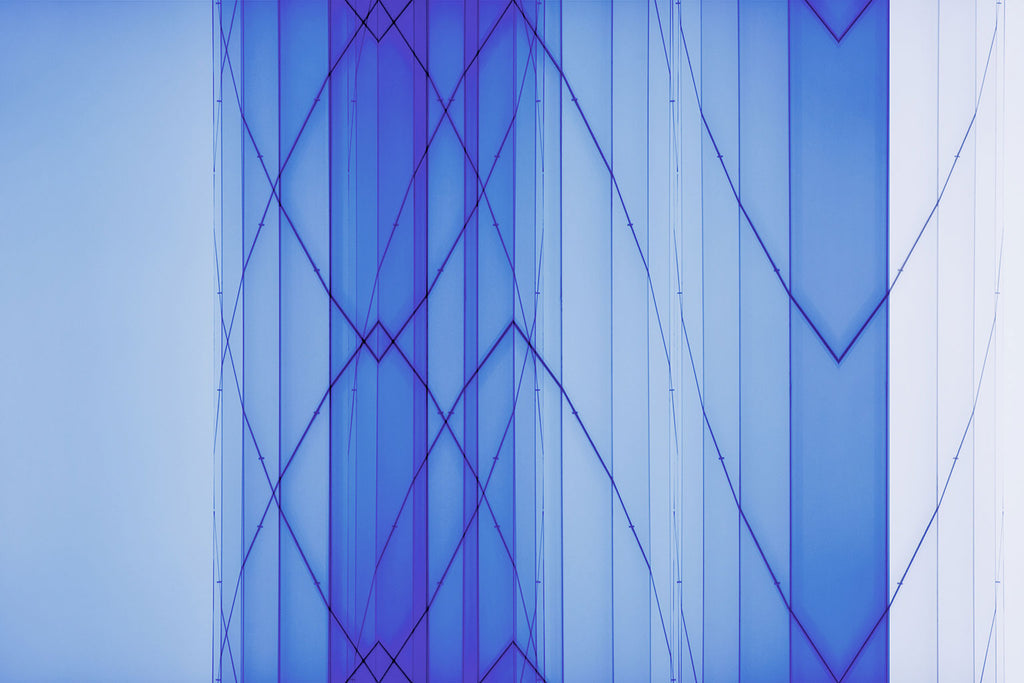 large blue abstract art