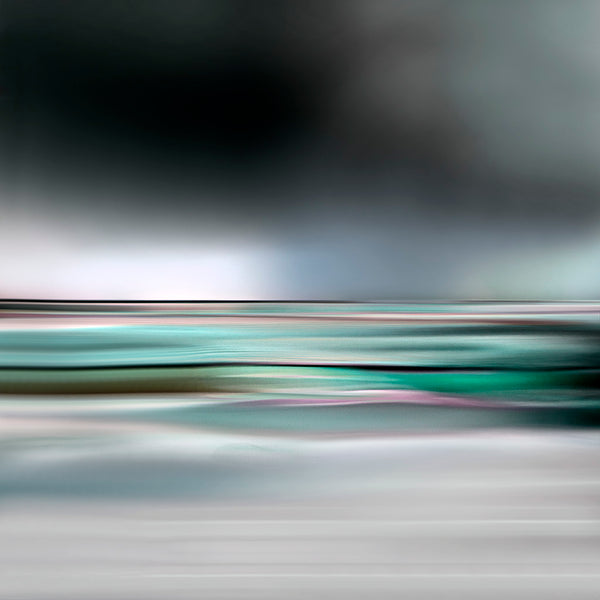 modern landscape art in gey and green colour