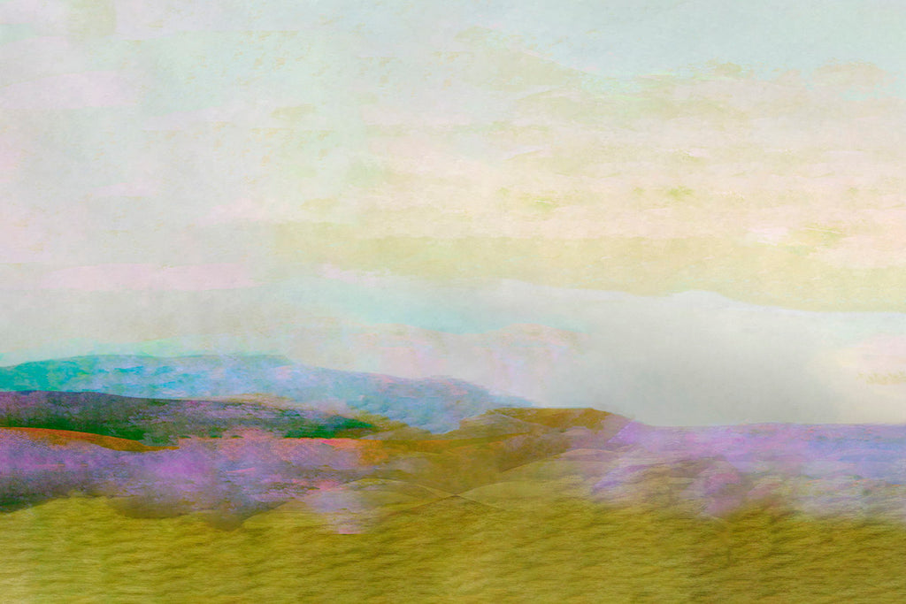 digital landscape art in muted colour