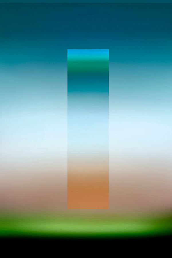 modern landscape art with geometric shape