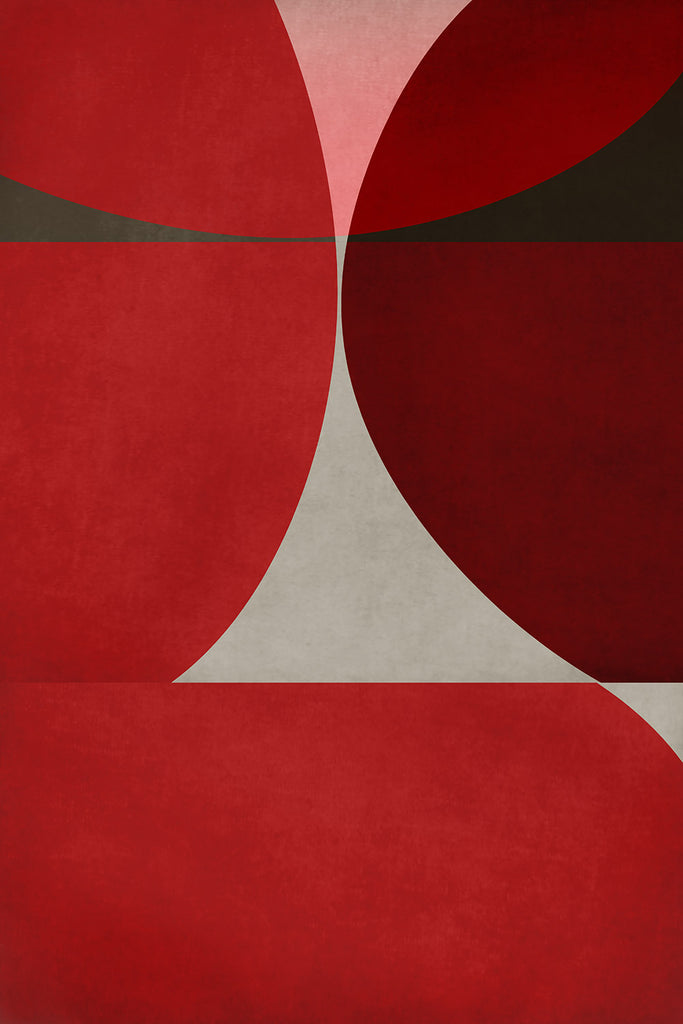 red geometric art