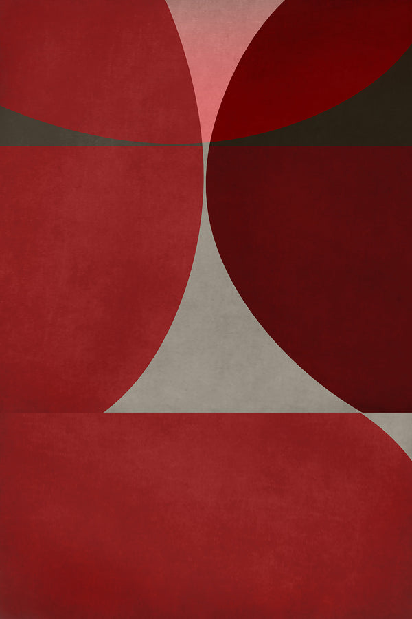 red geometric art