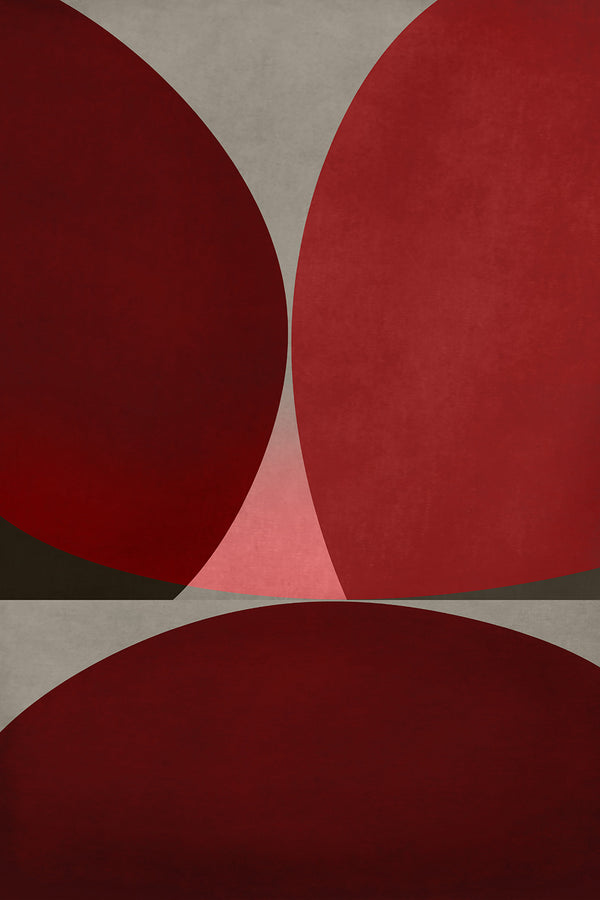 red geometric artwork