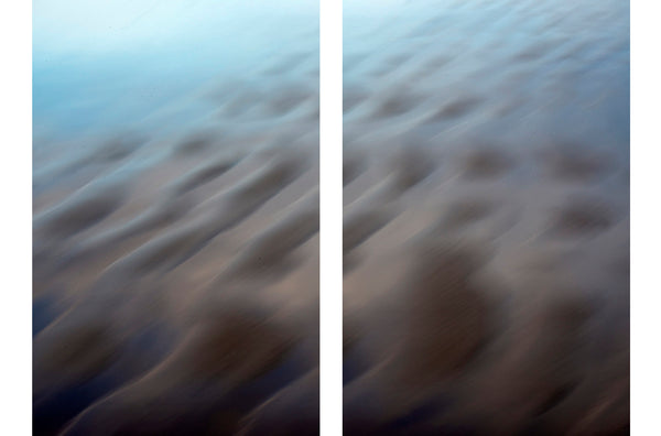 ocean diptych art of the sea floor
