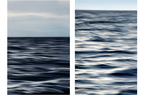blue water wall art